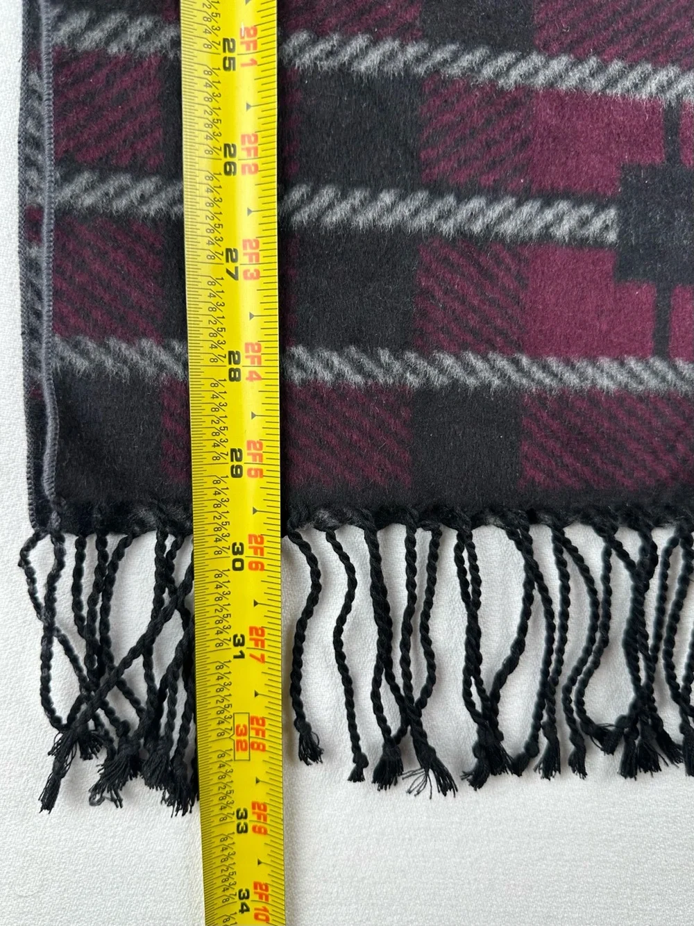 Club Room 100% Silk Plaid Scarf Unisex NWT Old Money Quiet Luxury
